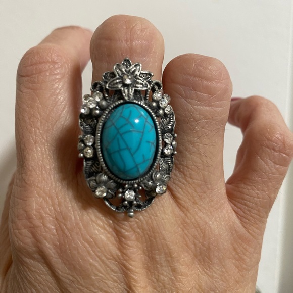 Turquoise Fashion Ring - Picture 2 of 9